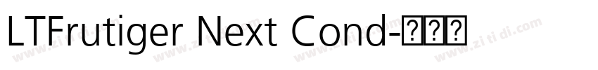 LTFrutiger Next Cond字体转换